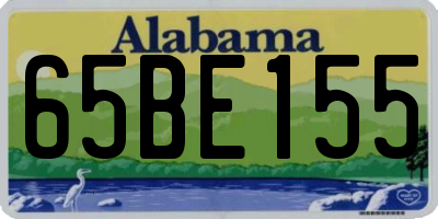 AL license plate 65BE155