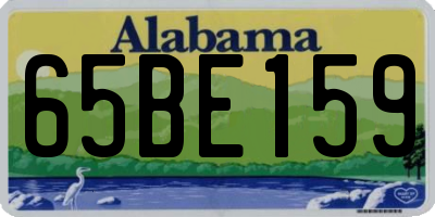 AL license plate 65BE159