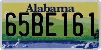 AL license plate 65BE161