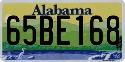 AL license plate 65BE168