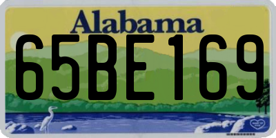 AL license plate 65BE169