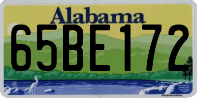 AL license plate 65BE172
