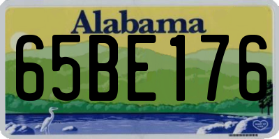 AL license plate 65BE176