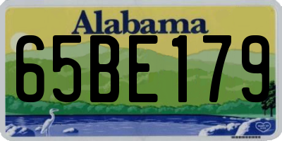 AL license plate 65BE179