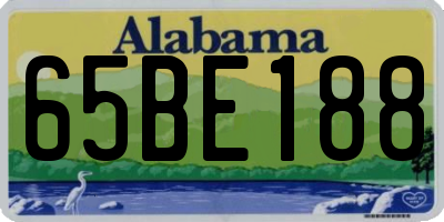 AL license plate 65BE188
