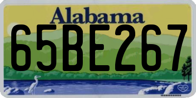 AL license plate 65BE267
