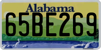AL license plate 65BE269