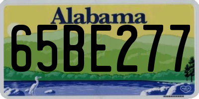 AL license plate 65BE277