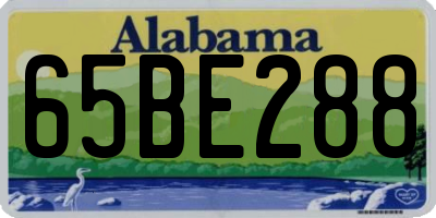 AL license plate 65BE288