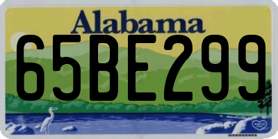 AL license plate 65BE299