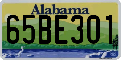 AL license plate 65BE301