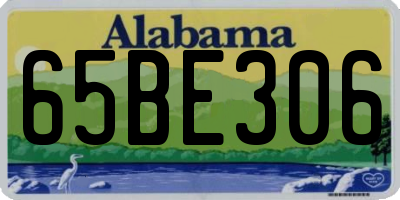AL license plate 65BE306