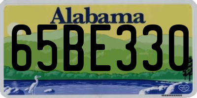 AL license plate 65BE330