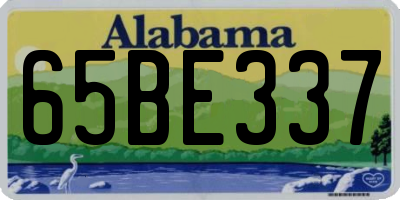 AL license plate 65BE337