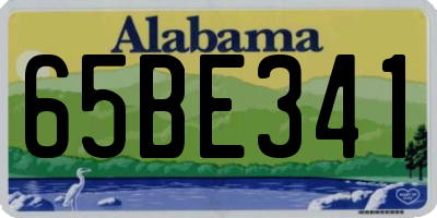 AL license plate 65BE341