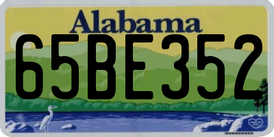 AL license plate 65BE352