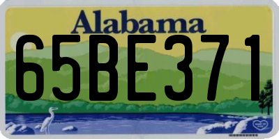 AL license plate 65BE371