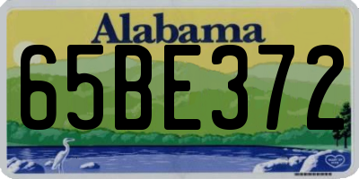 AL license plate 65BE372