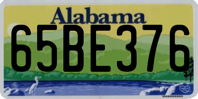AL license plate 65BE376