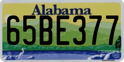 AL license plate 65BE377