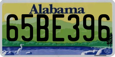 AL license plate 65BE396