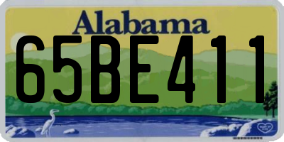AL license plate 65BE411