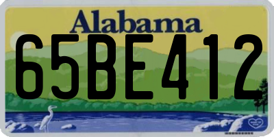 AL license plate 65BE412