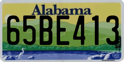 AL license plate 65BE413