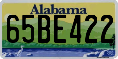 AL license plate 65BE422