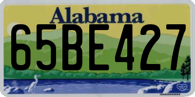 AL license plate 65BE427