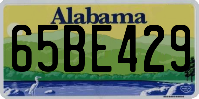 AL license plate 65BE429