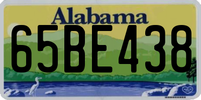 AL license plate 65BE438