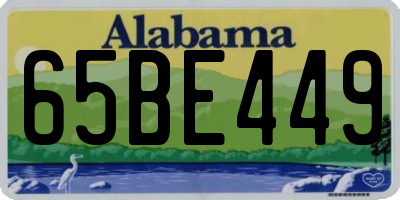 AL license plate 65BE449
