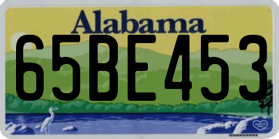 AL license plate 65BE453