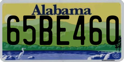 AL license plate 65BE460