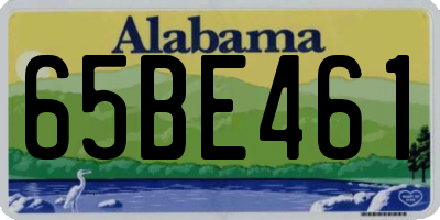 AL license plate 65BE461