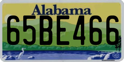AL license plate 65BE466