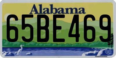 AL license plate 65BE469