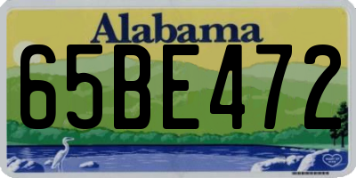 AL license plate 65BE472