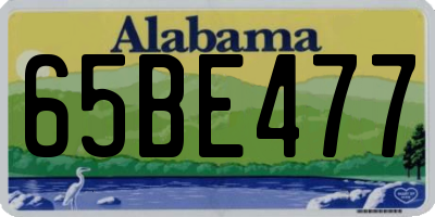 AL license plate 65BE477