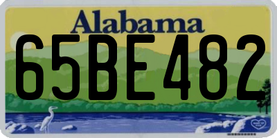 AL license plate 65BE482