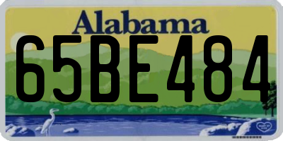 AL license plate 65BE484
