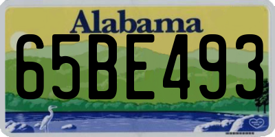 AL license plate 65BE493