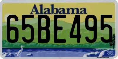 AL license plate 65BE495