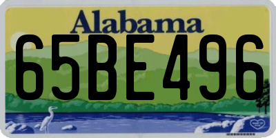 AL license plate 65BE496