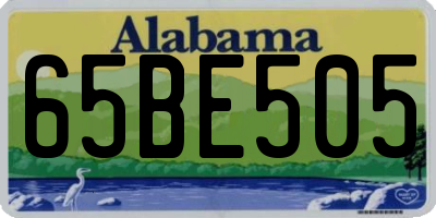 AL license plate 65BE505
