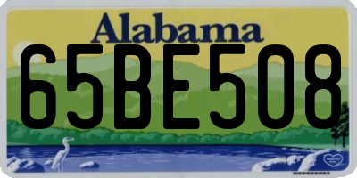 AL license plate 65BE508
