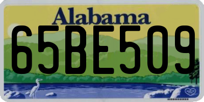 AL license plate 65BE509