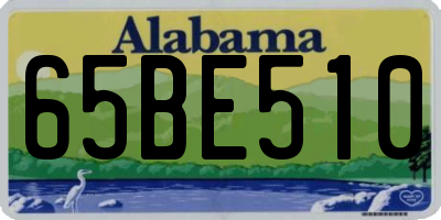 AL license plate 65BE510
