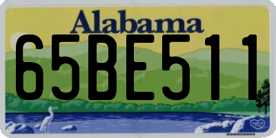 AL license plate 65BE511